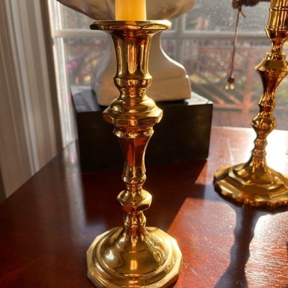 Vintage brass candle holder